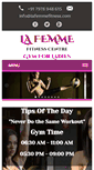 Mobile Screenshot of lafemmefitness.com